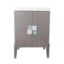 Load image into Gallery viewer, Bellaterra Home Vanity BellaTerra Home 25 in Single Sink Vanity-Wood-Gray 804366-GY