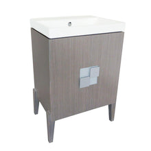 Load image into Gallery viewer, Bellaterra Home Vanity BellaTerra Home 25 in Single Sink Vanity-Wood-Gray 804366-GY