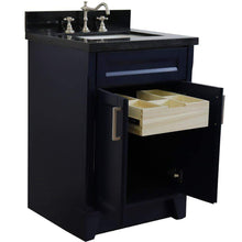 Load image into Gallery viewer, Bellaterra Home Vanity BellaTerra Home 25&quot; Single Sink Vanity in Blue Finish with Black Galaxy Granite and Rectangle Sink 400700-25-BU-BGR
