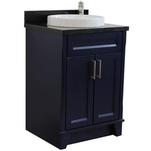 Load image into Gallery viewer, Bellaterra Home Vanity BellaTerra Home 25&quot; Single Sink Vanity in Blue finish with Black Galaxy Granite and Round Sink 400700-25-BU-BGRD