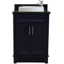 Load image into Gallery viewer, Bellaterra Home Vanity BellaTerra Home 25&quot; Single Sink Vanity in Blue finish with Black Galaxy Granite and Round Sink 400700-25-BU-BGRD