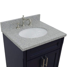 Load image into Gallery viewer, Bellaterra Home Vanity BellaTerra Home 25&quot; Single Sink Vanity in Blue Finish with Gray Granite and Oval Sink 400700-25-BU-GYO