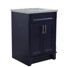 Load image into Gallery viewer, Bellaterra Home Vanity BellaTerra Home 25&quot; Single Sink Vanity in Blue Finish with Gray Granite and Oval Sink 400700-25-BU-GYO