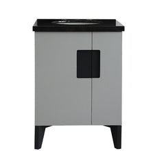 Load image into Gallery viewer, Bellaterra Home Vanity BellaTerra Home 25&quot; Single sink vanity in Light Gray finish with Black galaxy granite and oval sink 408800-25-LG-BGO