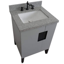 Load image into Gallery viewer, Bellaterra Home Vanity BellaTerra Home 25&quot; Single sink vanity in Light Gray finish with Gray granite and rectangle sink 408800-25-LG-GYR