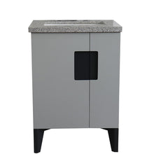 Load image into Gallery viewer, Bellaterra Home Vanity BellaTerra Home 25&quot; Single sink vanity in Light Gray finish with Gray granite and rectangle sink 408800-25-LG-GYR