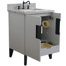 Load image into Gallery viewer, Bellaterra Home Vanity BellaTerra Home 25&quot; Single sink vanity in Light Gray finish with Gray granite and rectangle sink 408800-25-LG-GYR