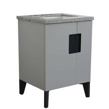 Load image into Gallery viewer, Bellaterra Home Vanity BellaTerra Home 25&quot; Single sink vanity in Light Gray finish with Gray granite and rectangle sink 408800-25-LG-GYR