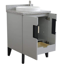 Load image into Gallery viewer, Bellaterra Home Vanity BellaTerra Home 25&quot; Single sink vanity in Light Gray finish with Gray granite and round sink 408800-25-LG-GYRD