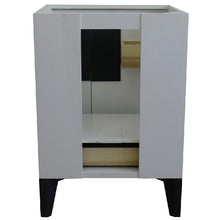Load image into Gallery viewer, Bellaterra Home Vanity BellaTerra Home 25&quot; Single sink vanity in Light Gray finish with White carrara marble and round sink 408800-25-LG-WMRD