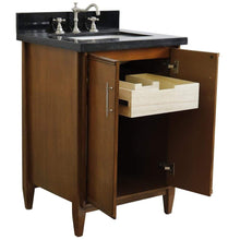 Load image into Gallery viewer, Bellaterra Home Vanity BellaTerra Home 25&quot; Single sink vanity in Walnut finish with Black galaxy granite and rectangle sink 400901-25-WA-BGR