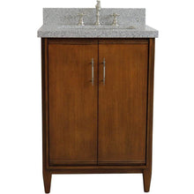 Load image into Gallery viewer, Bellaterra Home Vanity BellaTerra Home 25&quot; Single sink vanity in Walnut finish with Gray granite and rectangle sink 400901-25-WA-GYR
