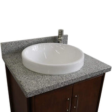 Load image into Gallery viewer, Bellaterra Home Vanity BellaTerra Home 25&quot; Single sink vanity in Walnut finish with Gray granite and round sink 400901-25-WA-GYRD