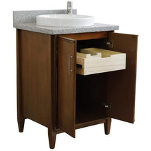 Load image into Gallery viewer, Bellaterra Home Vanity BellaTerra Home 25&quot; Single sink vanity in Walnut finish with Gray granite and round sink 400901-25-WA-GYRD