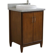 Load image into Gallery viewer, Bellaterra Home Vanity BellaTerra Home 25&quot; Single sink vanity in Walnut finish with Gray granite and round sink 400901-25-WA-GYRD