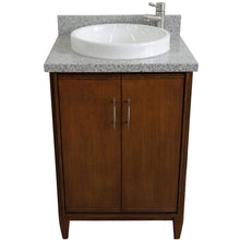 Load image into Gallery viewer, Bellaterra Home Vanity BellaTerra Home 25&quot; Single sink vanity in Walnut finish with Gray granite and round sink 400901-25-WA-GYRD