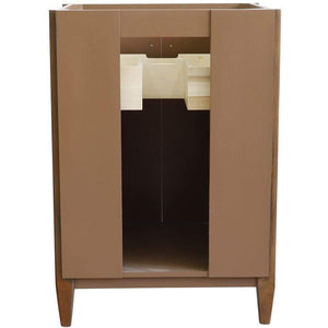 Bellaterra Home Vanity BellaTerra Home 25" Single sink vanity in Walnut finish with White quartz and rectangle sink 400901-25-WA-WER