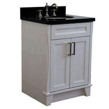Load image into Gallery viewer, Bellaterra Home Vanity BellaTerra Home 25&quot; Single Sink Vanity in White Finish with Black Galaxy Granite and Oval Sink 400700-25-WH-BGO
