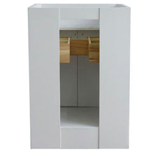 Load image into Gallery viewer, Bellaterra Home Vanity BellaTerra Home 25&quot; Single Sink Vanity in White Finish with Black Galaxy Granite and Rectangle Sink 400700-25-WH-BGR