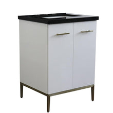 Load image into Gallery viewer, Bellaterra Home Vanity BellaTerra Home 25&quot; Single sink vanity in White finish with Black galaxy granite and rectangle sink 408001-25-WH-BGR