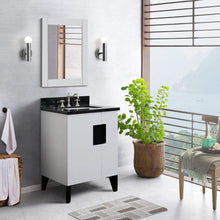 Load image into Gallery viewer, Bellaterra Home Vanity BellaTerra Home 25&quot; Single sink vanity in White finish with Black galaxy granite and rectangle sink 408800-25-WH-BGR