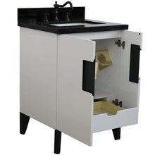 Load image into Gallery viewer, Bellaterra Home Vanity BellaTerra Home 25&quot; Single sink vanity in White finish with Black galaxy granite and rectangle sink 408800-25-WH-BGR