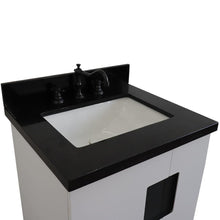Load image into Gallery viewer, Bellaterra Home Vanity BellaTerra Home 25&quot; Single sink vanity in White finish with Black galaxy granite and rectangle sink 408800-25-WH-BGR