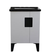Load image into Gallery viewer, Bellaterra Home Vanity BellaTerra Home 25&quot; Single sink vanity in White finish with Black galaxy granite and rectangle sink 408800-25-WH-BGR