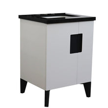 Load image into Gallery viewer, Bellaterra Home Vanity BellaTerra Home 25&quot; Single sink vanity in White finish with Black galaxy granite and rectangle sink 408800-25-WH-BGR
