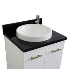 Load image into Gallery viewer, Bellaterra Home Vanity BellaTerra Home 25&quot; Single sink vanity in White finish with Black galaxy granite and round sink 408001-25-WH-BGRD