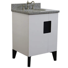 Load image into Gallery viewer, Bellaterra Home Vanity BellaTerra Home 25&quot; Single sink vanity in White finish with Gray granite and oval sink 408800-25-WH-GYO