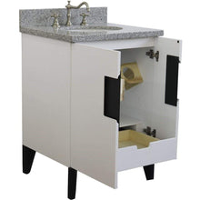 Load image into Gallery viewer, Bellaterra Home Vanity BellaTerra Home 25&quot; Single sink vanity in White finish with Gray granite and oval sink 408800-25-WH-GYO