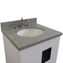Load image into Gallery viewer, Bellaterra Home Vanity BellaTerra Home 25&quot; Single sink vanity in White finish with Gray granite and oval sink 408800-25-WH-GYO