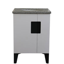 Load image into Gallery viewer, Bellaterra Home Vanity BellaTerra Home 25&quot; Single sink vanity in White finish with Gray granite and oval sink 408800-25-WH-GYO