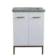 Load image into Gallery viewer, Bellaterra Home Vanity BellaTerra Home 25&quot; Single sink vanity in White finish with Gray granite and rectangle sink 408001-25-WH-GYR