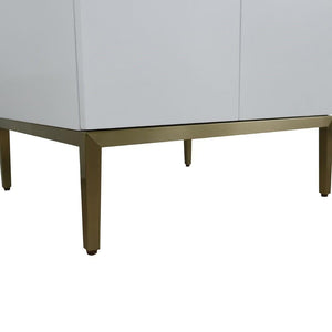 Bellaterra Home Vanity BellaTerra Home 25" Single sink vanity in White finish with Gray granite and rectangle sink 408001-25-WH-GYR