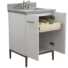Load image into Gallery viewer, Bellaterra Home Vanity BellaTerra Home 25&quot; Single sink vanity in White finish with Gray granite and rectangle sink 408001-25-WH-GYR
