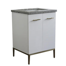 Load image into Gallery viewer, Bellaterra Home Vanity BellaTerra Home 25&quot; Single sink vanity in White finish with Gray granite and rectangle sink 408001-25-WH-GYR