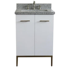 Load image into Gallery viewer, Bellaterra Home Vanity BellaTerra Home 25&quot; Single sink vanity in White finish with Gray granite and rectangle sink 408001-25-WH-GYR