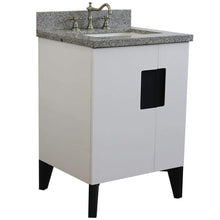 Load image into Gallery viewer, Bellaterra Home Vanity BellaTerra Home 25&quot; Single sink vanity in White finish with Gray granite and rectangle sink 408800-25-WH-GYR