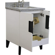 Load image into Gallery viewer, Bellaterra Home Vanity BellaTerra Home 25&quot; Single sink vanity in White finish with Gray granite and rectangle sink 408800-25-WH-GYR