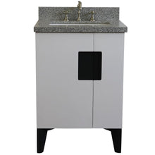Load image into Gallery viewer, Bellaterra Home Vanity BellaTerra Home 25&quot; Single sink vanity in White finish with Gray granite and rectangle sink 408800-25-WH-GYR