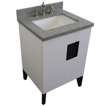 Load image into Gallery viewer, Bellaterra Home Vanity BellaTerra Home 25&quot; Single sink vanity in White finish with Gray granite and rectangle sink 408800-25-WH-GYR