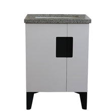 Load image into Gallery viewer, Bellaterra Home Vanity BellaTerra Home 25&quot; Single sink vanity in White finish with Gray granite and rectangle sink 408800-25-WH-GYR