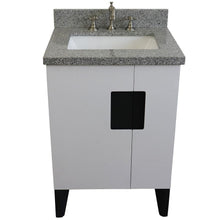 Load image into Gallery viewer, Bellaterra Home Vanity BellaTerra Home 25&quot; Single sink vanity in White finish with Gray granite and rectangle sink 408800-25-WH-GYR