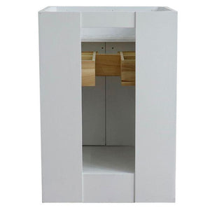 Bellaterra Home Vanity BellaTerra Home 25" Single Sink Vanity in White Finish with Gray Granite and Round Sink 400700-25-WH-GYRD