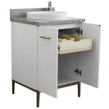 Load image into Gallery viewer, Bellaterra Home Vanity BellaTerra Home 25&quot; Single sink vanity in White finish with Gray granite and round sink 408001-25-WH-GYRD