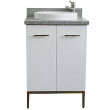 Load image into Gallery viewer, Bellaterra Home Vanity BellaTerra Home 25&quot; Single sink vanity in White finish with Gray granite and round sink 408001-25-WH-GYRD