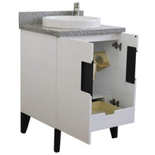 Load image into Gallery viewer, Bellaterra Home Vanity BellaTerra Home 25&quot; Single sink vanity in White finish with Gray granite and round sink 408800-25-WH-GYRD