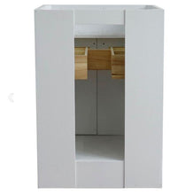 Load image into Gallery viewer, Bellaterra Home Vanity BellaTerra Home 25&quot; Single sink vanity in White finish with White Carrara Marble and Oval Sink 400700-25-WH-WMO